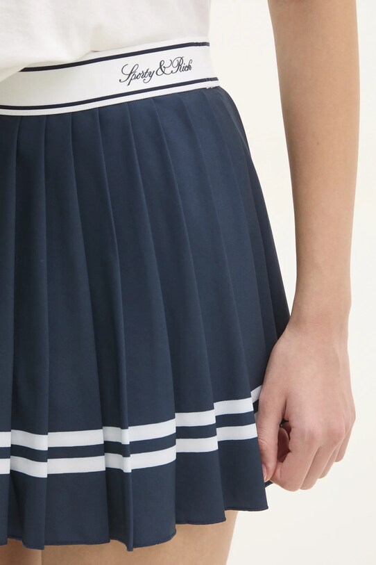 Sporty & Rich skirt Vendome Script Pleated navy SK005516313BL32