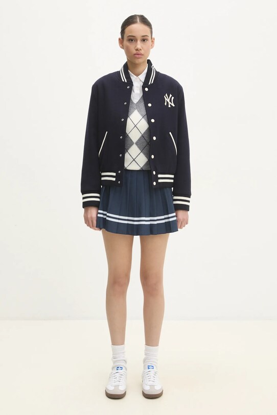 Sporty & Rich skirt Vendome Script Pleated SK005516313BL32 navy