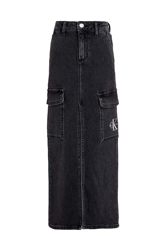 Calvin Klein Jeans fustă din denim pentru copii IG0IG02520.9BYH. negru AW24