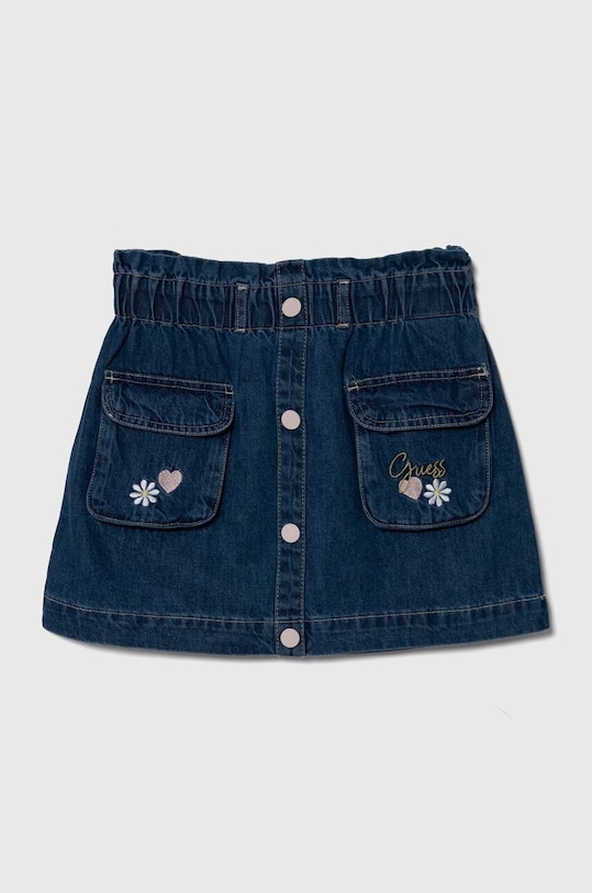 Dětská bavlněná sukně Guess mini modrá K4YD03.D4EU0.9BYH