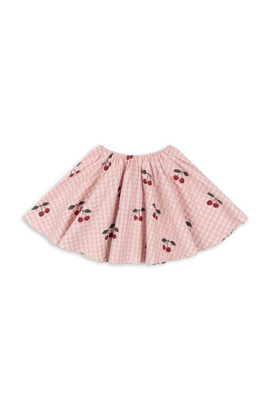 Fete Konges Sløjd fusta din bumbac pentru copii KIM SKIRT GOTS KS101548 roz