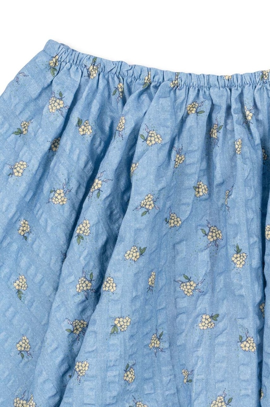 DÍVKA Dětská bavlněná sukně Konges Sløjd KIM SKIRT GOTS KS101548 modrá
