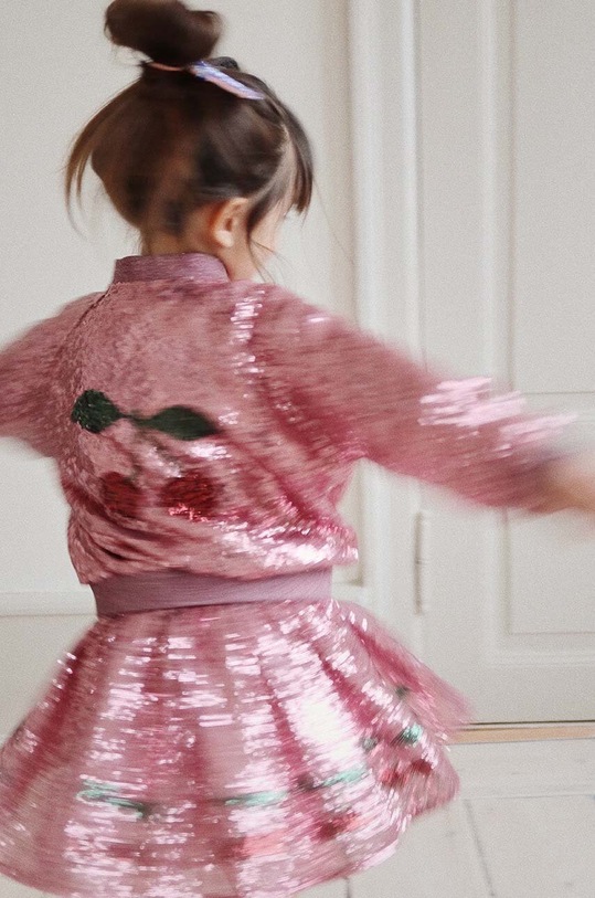 Konges Sløjd spódnica dziecięca STARLA SEQUIN SKIRT KS101691 różowy