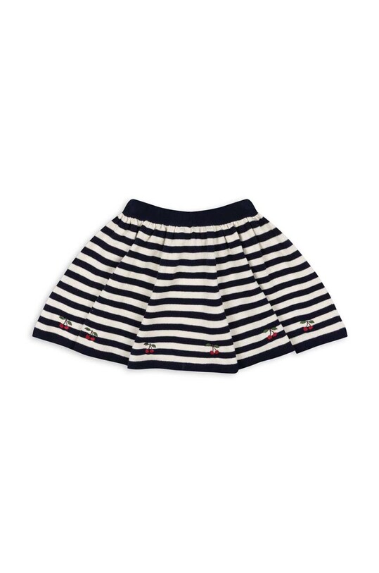 Детская хлопковая юбка Konges Sløjd VENTON KNIT SKIRT GOTS KS101724 тёмно-синий AW24