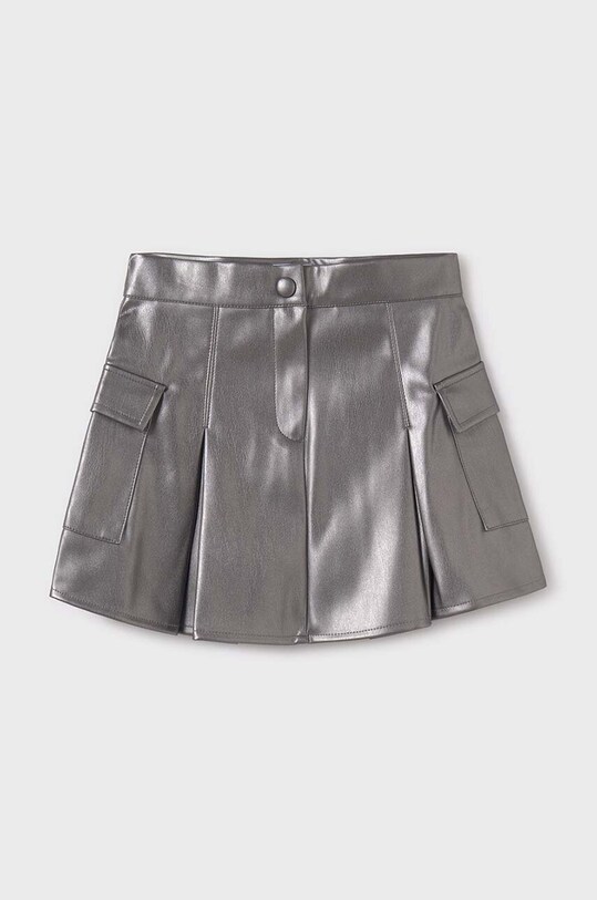 Дитяча спідниця Mayoral Spódnica cargo imitacja skóry mini сірий 7972.8C.Junior.9BYH