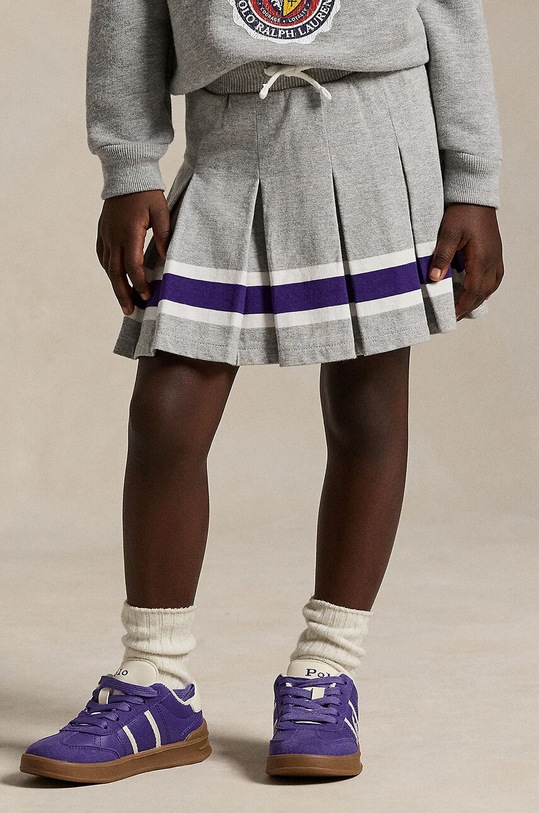 Παιδική βαμβακερή φούστα Polo Ralph Lauren 312950967001 γκρί