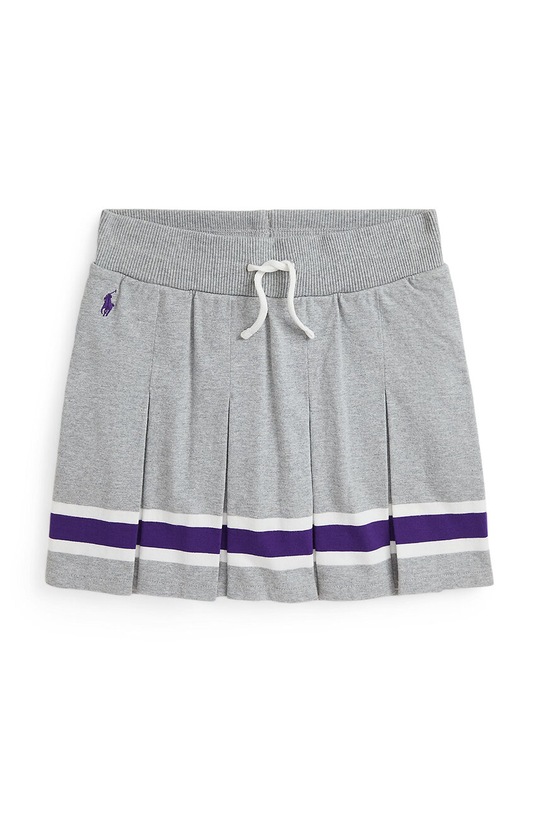 Dětská bavlněná sukně Polo Ralph Lauren 313950967001 šedá AW24