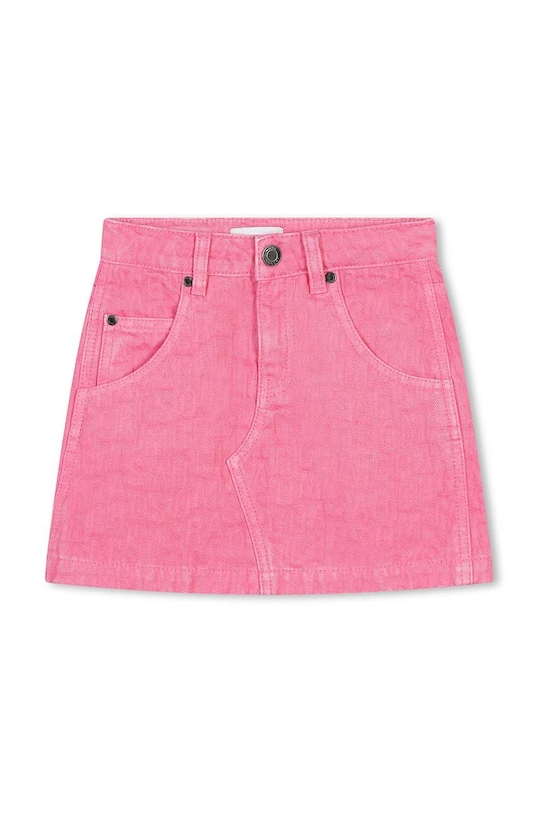 Marc Jacobs fustă din denim pentru copii uni roz W60246.156