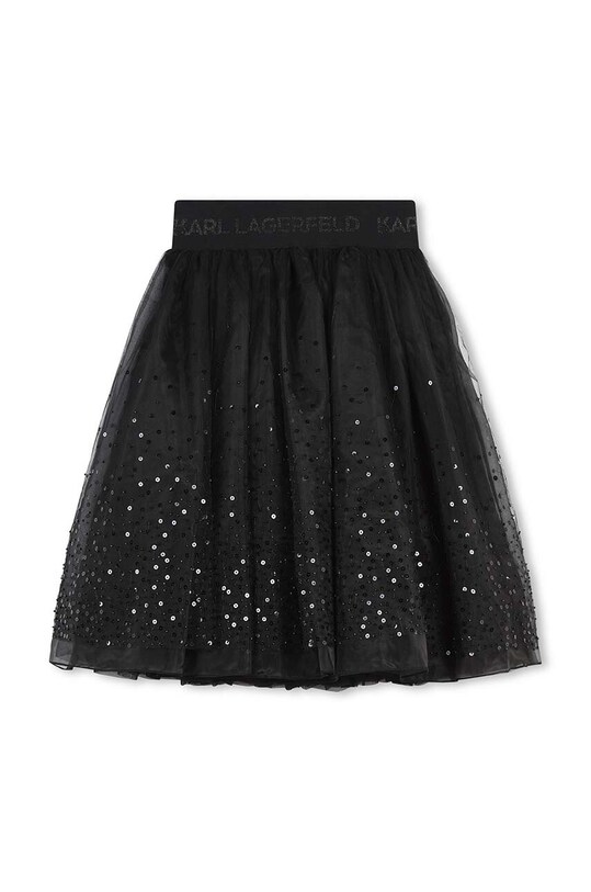 Karl Lagerfeld fusta fete Z30199.156.162 negru AW24
