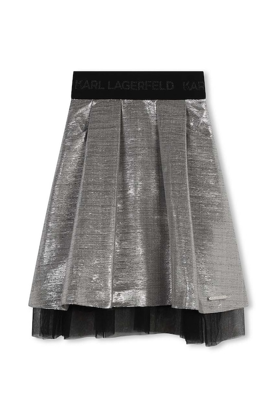 Παιδική φούστα Karl Lagerfeld Z30200.156.162 ασημί AW24