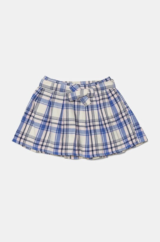 United Colors of Benetton spódnica bawełniana dziecięca wzorzyste niebieski 4ULFG000V.P.Seasonal