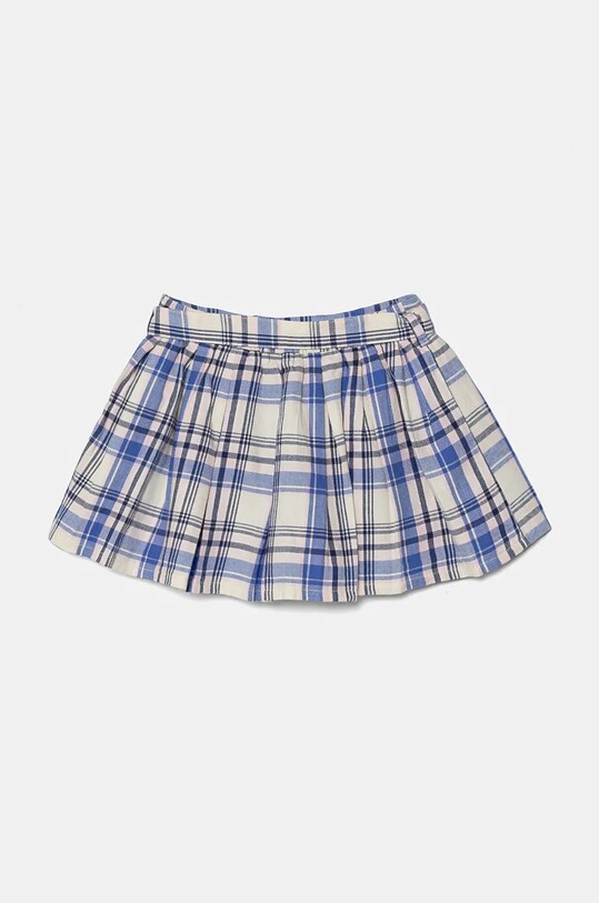United Colors of Benetton spódnica bawełniana dziecięca 4ULFG000V.P.Seasonal niebieski AW24