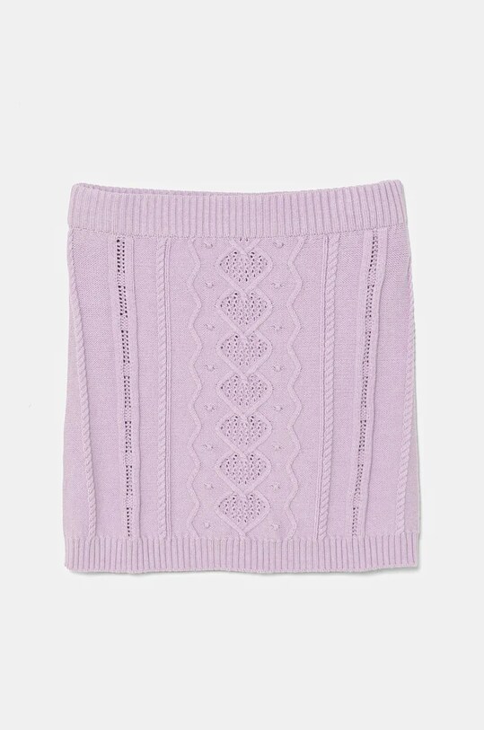 Дитяча спідниця з домішкою вовни United Colors of Benetton mini фіолетовий 1WUAC000E.G.Seasonal