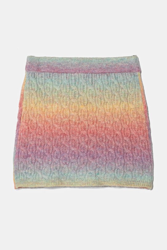 United Colors of Benetton spódnica z domieszką wełny dziecięca 18N3C000F.G.Seasonal multicolor AW24