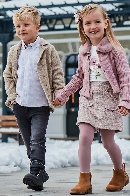 Chłopiec Mayoral jeansy dziecięce jeans slim fit basic 504.5B.Mini.9BYH szary