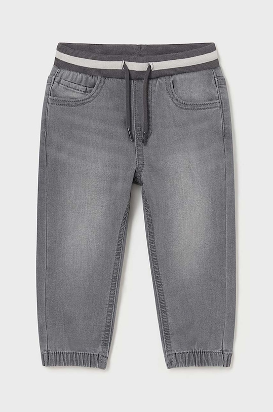 Dětské rifle Mayoral jogger soft denim šedá 2534.3C.Baby.9BYH