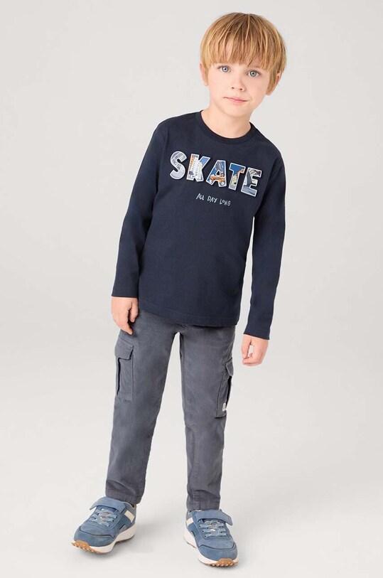 Дитячі штани Mayoral cargo sztruks з еластаном сірий 4535.5E.Mini.9BYH