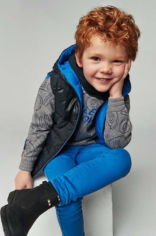 Детские брюки Mayoral Sponie soft slim fit с эластаном тёмно-синий 4539.5F.Mini.9BYH