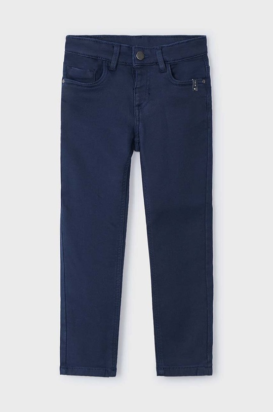 Dječje hlače Mayoral Sponie soft slim fit bez uzorka plava 4539.5F.Mini.9BYH