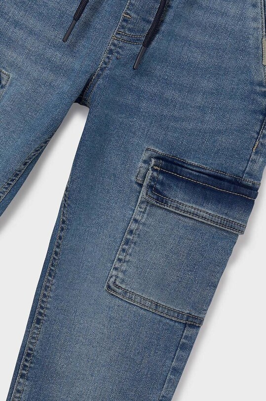 CHLAPEC Dětské rifle Mayoral denim jogger cargo 7534.7C.Junior.9BYH modrá