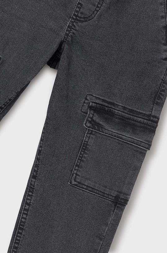Detské rifle Mayoral denim jogger cargo 7534.7C.Junior.9BYH sivá AW24