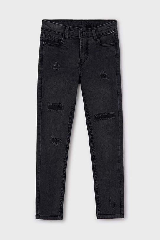 Detské rifle Mayoral denim przetarcia 7538.7D.Junior.9BYH sivá AW24