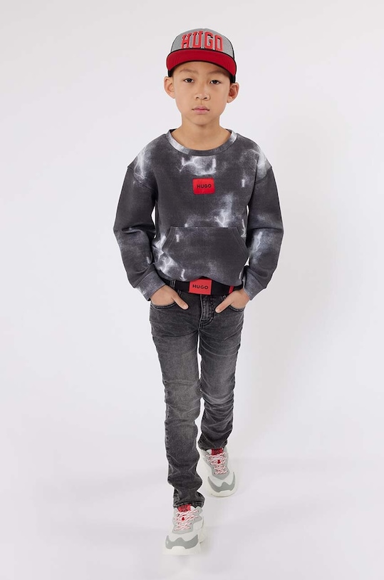 HUGO jeans copii gri G00184.162.174