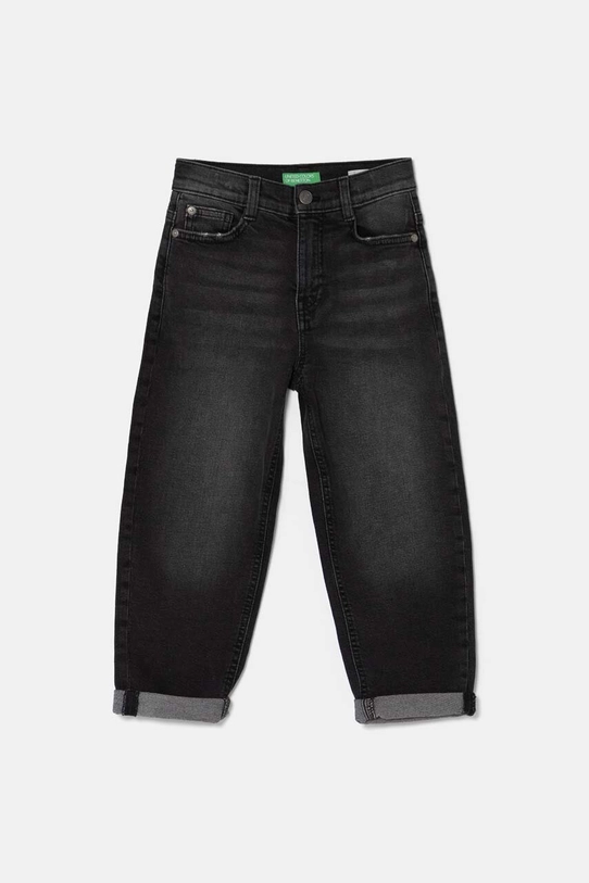 United Colors of Benetton jeans copii Planet friendly negru 45ONCE038.G.Seasonal