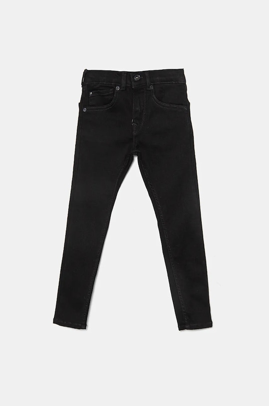 Detské rifle Pepe Jeans SKINNY JEANS s reguláciou čierna PB202133XR7