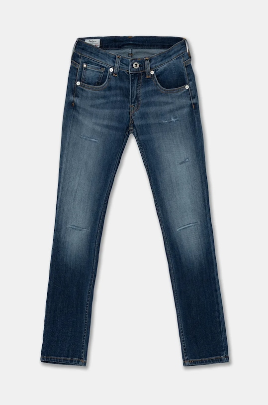 Detské rifle Pepe Jeans CASHED REPAIR s reguláciou modrá PB202200