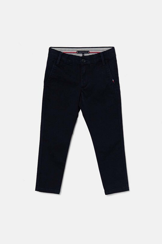Дитячі штани Tommy Hilfiger 1985 SOFT TWILL CHINO PANTS KB0KB09435.9BYH.104.122 темно-синій AW24