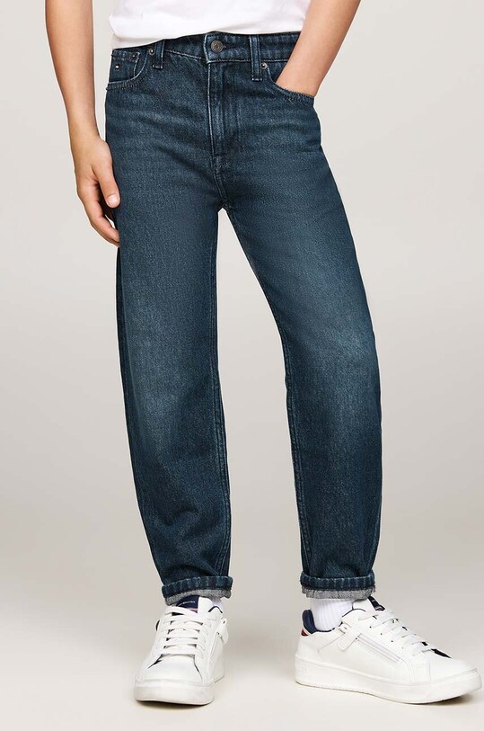 Chłopiec Tommy Hilfiger jeansy dziecięce ARCHIVE KB0KB09175.9BYH.128.176 niebieski