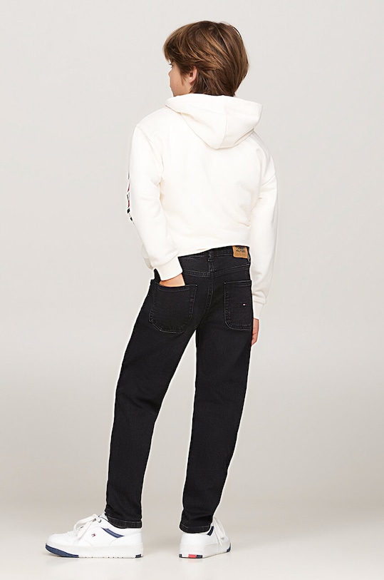 Dječje traperice Tommy Hilfiger MODERN STRAIGHT KB0KB09179.9BYH.128.176 crna