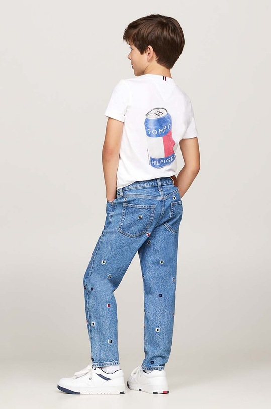 Detské rifle Tommy Hilfiger ARCHIVE FLAGS EMBROIDERED KB0KB09183.9BYH.140.176 modrá