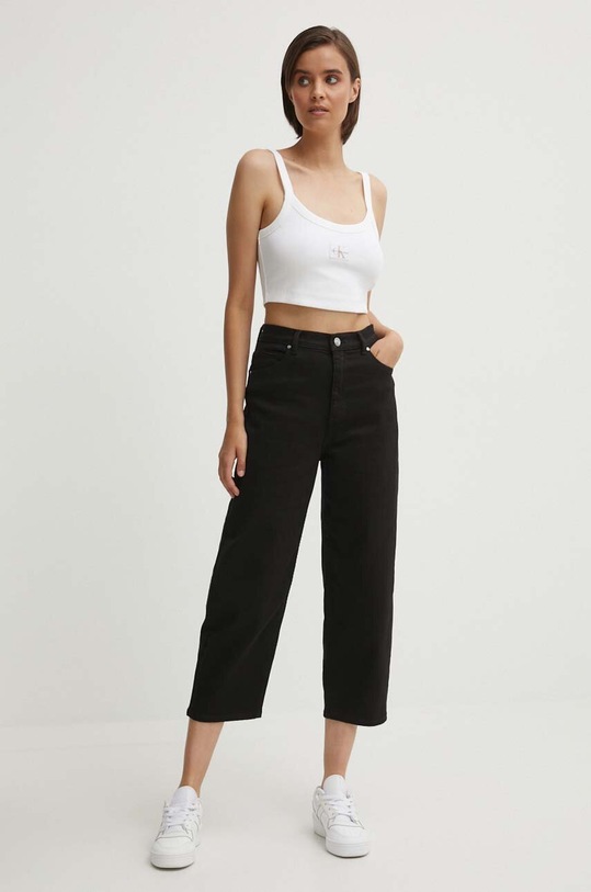 Дънки Calvin Klein K20K207305 черен AW24