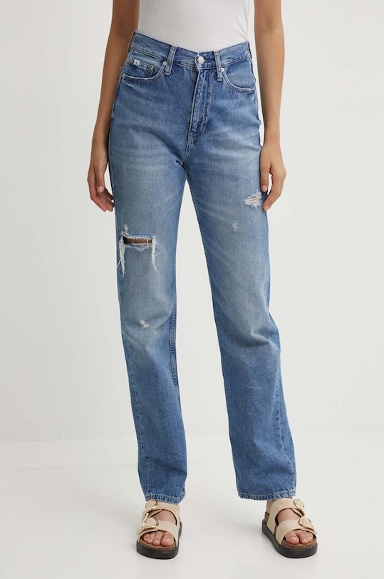 Дънки Calvin Klein Jeans Planet friendly син J20J223888