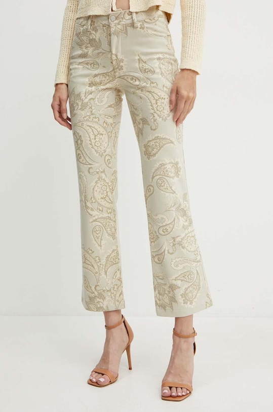 Панталон Guess еко кожа бежов W4YA58.WGC70