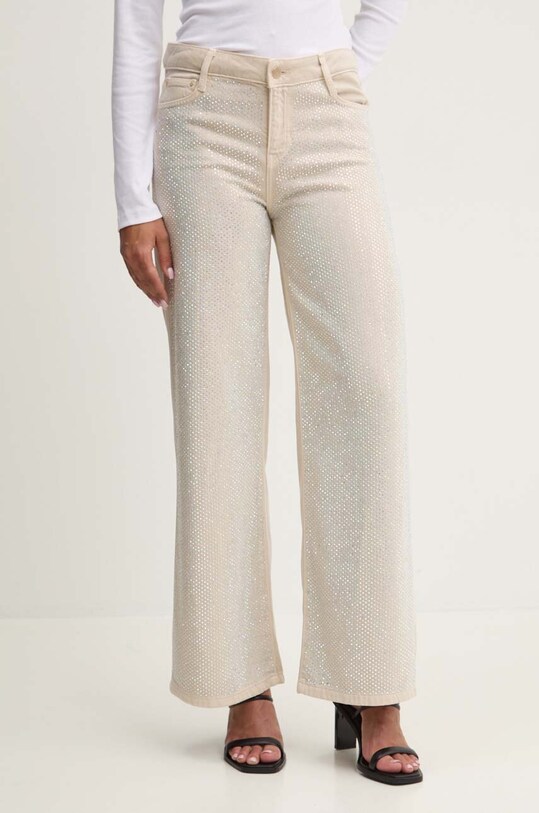 Guess jeansy Planet friendly beżowy W4YA96.WFD5A