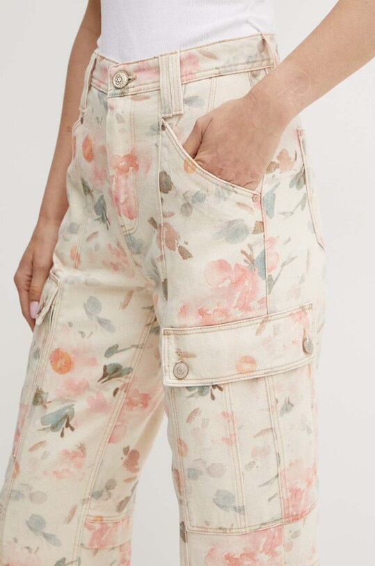 Guess spodnie beżowy W4YA0N.D5E51