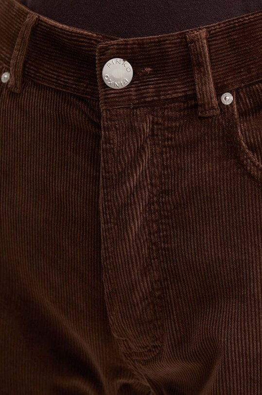 Pinko pantaloni de catifea cord maro 103882.A20R