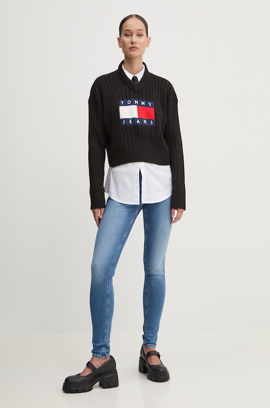 Tommy Jeans jeansi Nora DW0DW19255 albastru AA00