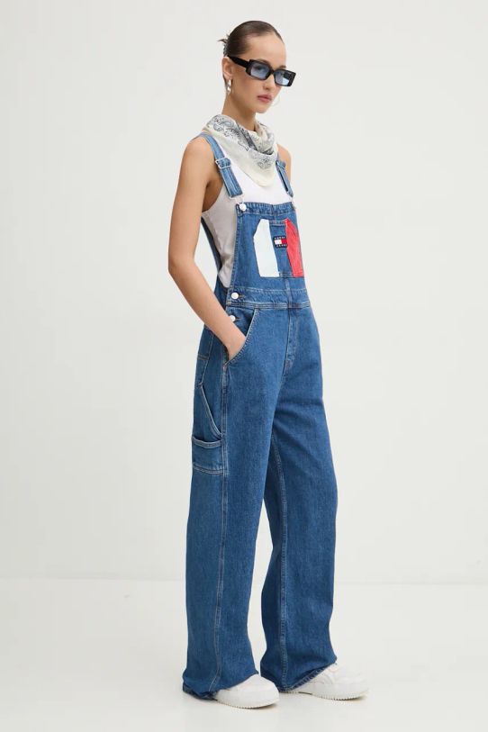 Odjeća Traper tregerice Tommy Jeans DW0DW18208 plava