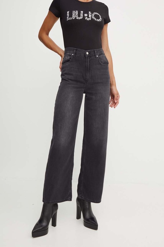 Liu Jo jeansy Planet friendly czarny UF4129.DS048