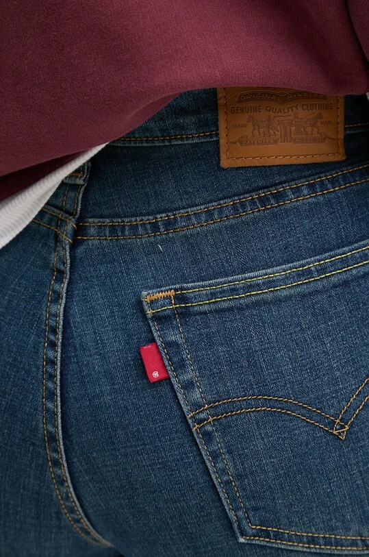 Levi's jeansi 724 HIGH RISE STRAIGHT albastru 18883