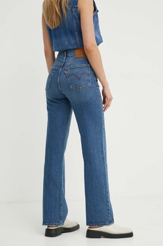 Odzież Levi's jeansy RIBCAGE FULL LENGTH 79078 granatowy
