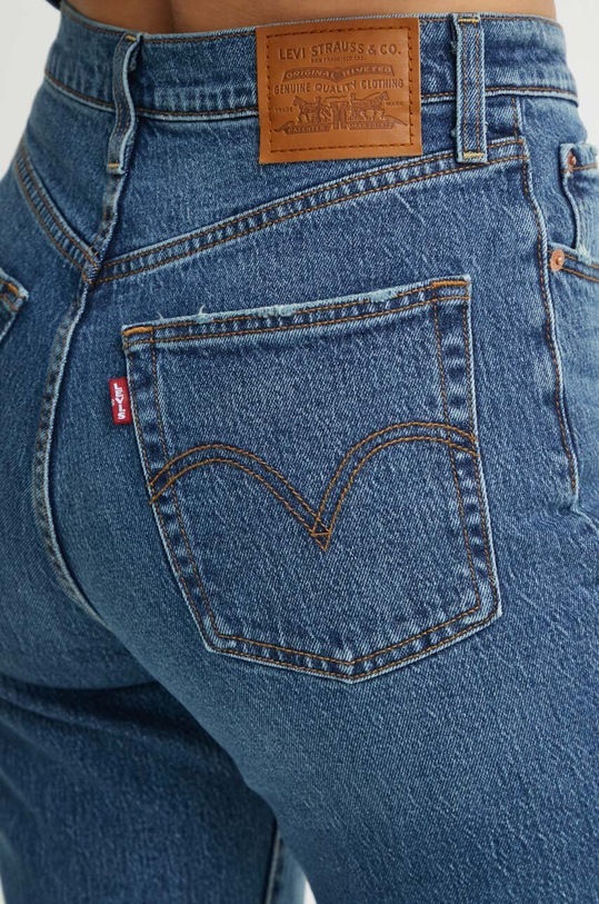 Levi's jeansy RIBCAGE FULL LENGTH granatowy 79078