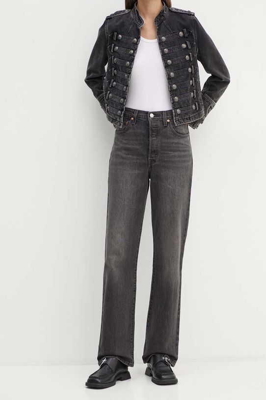 Traperice Levi's RIBCAGE FULL LENGTH siva 79078