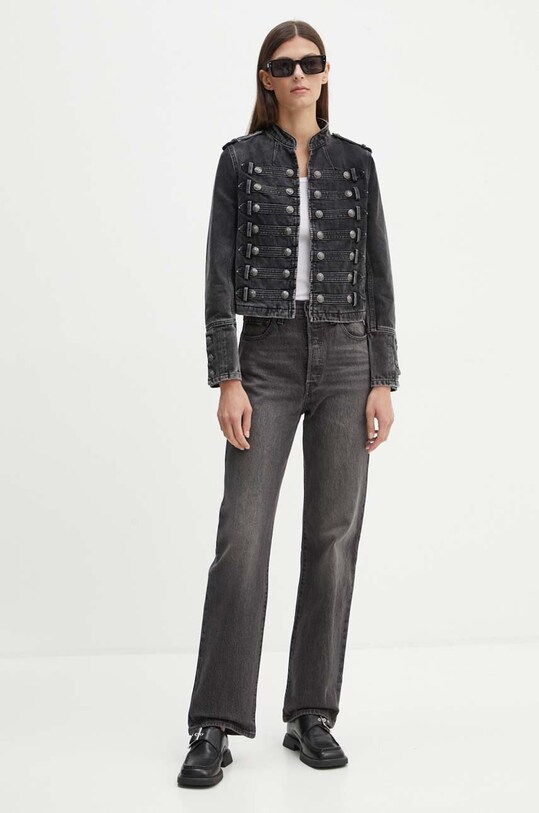 Levi's jeansi RIBCAGE FULL LENGTH gri 79078