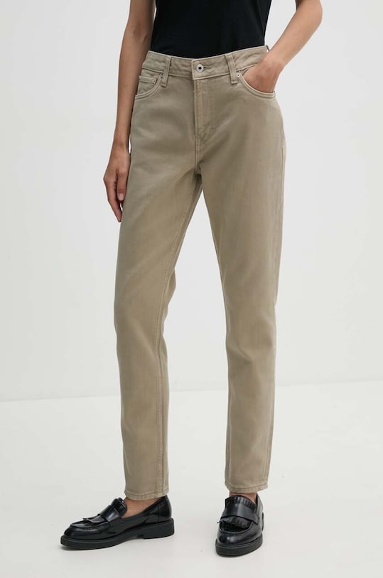 Pepe Jeans jeansi TAPERED JEANS HW Planet friendly verde PL204591YH3