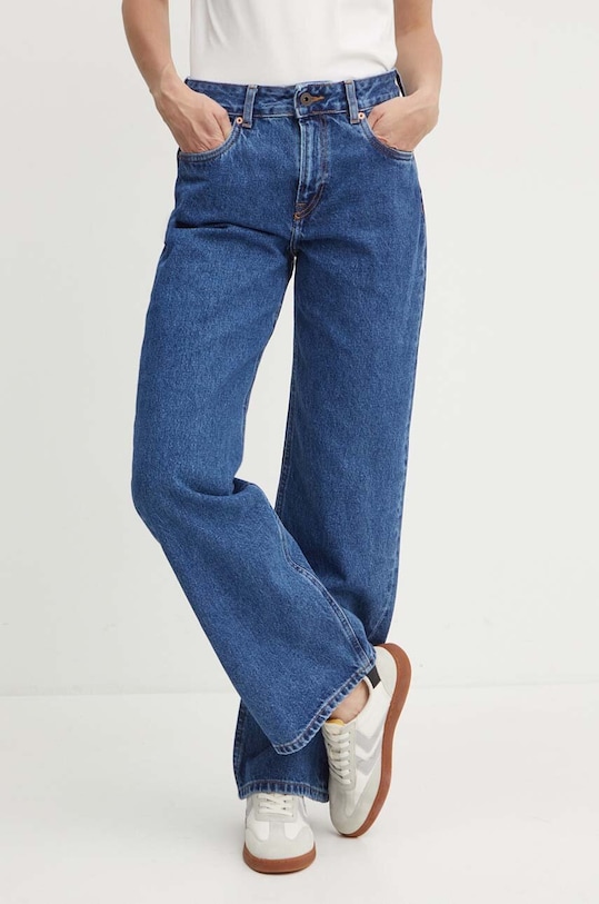 Pepe Jeans jeansy LOOSE ST JEANS HW Planet friendly granatowy PL204699CT9
